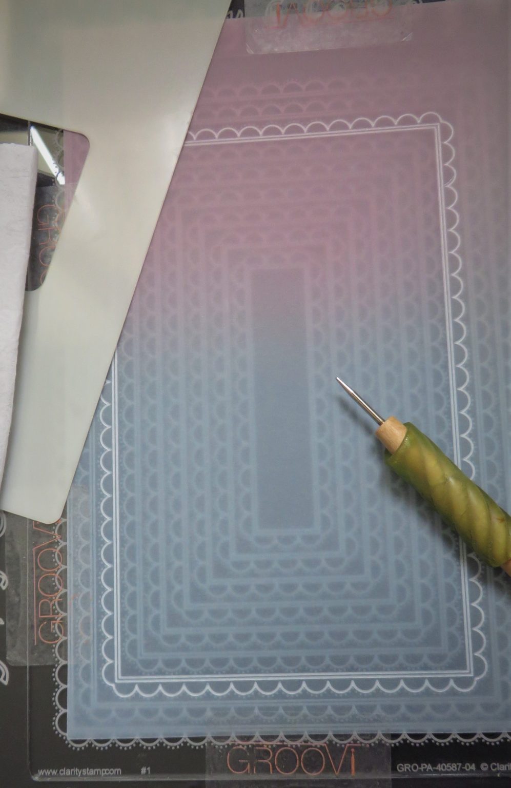 Clarity’s Blog Tutorial: How To Stitch Parchment to Cardstock