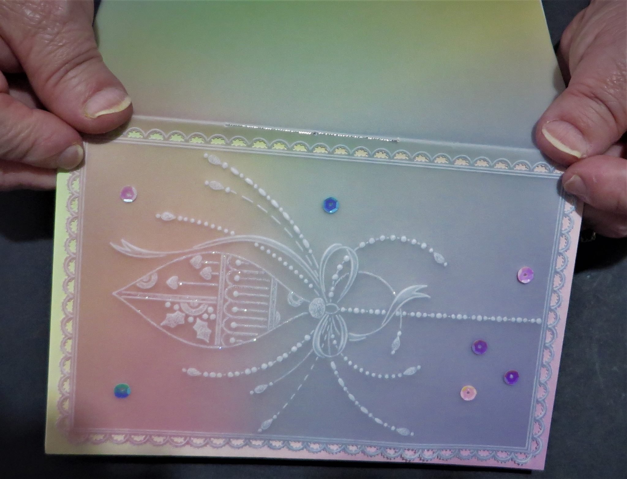 Clarity’s Blog Tutorial: How To Stitch Parchment to Cardstock