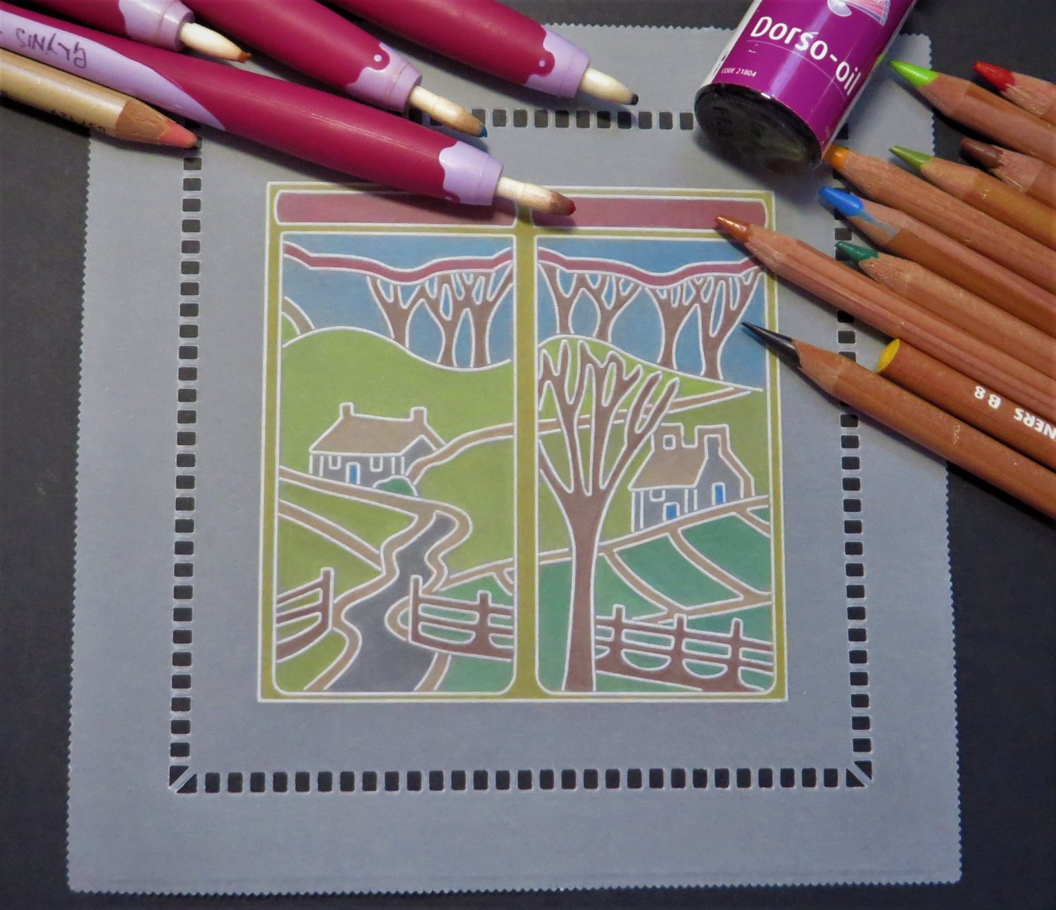 Clarity Matters Blog Tutorial How To Use Dies to Attach Parchment