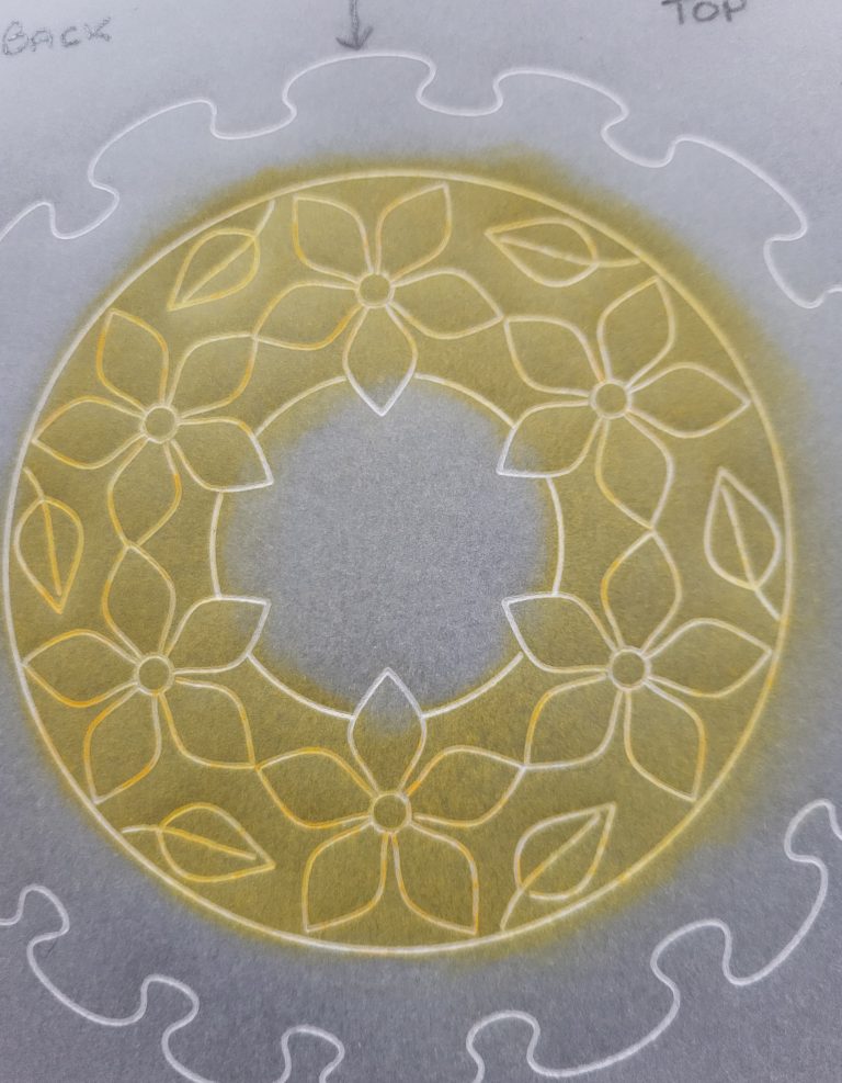 Clarity Matters Blog Tutorial How To Emboss a Frill & Apply Colour to