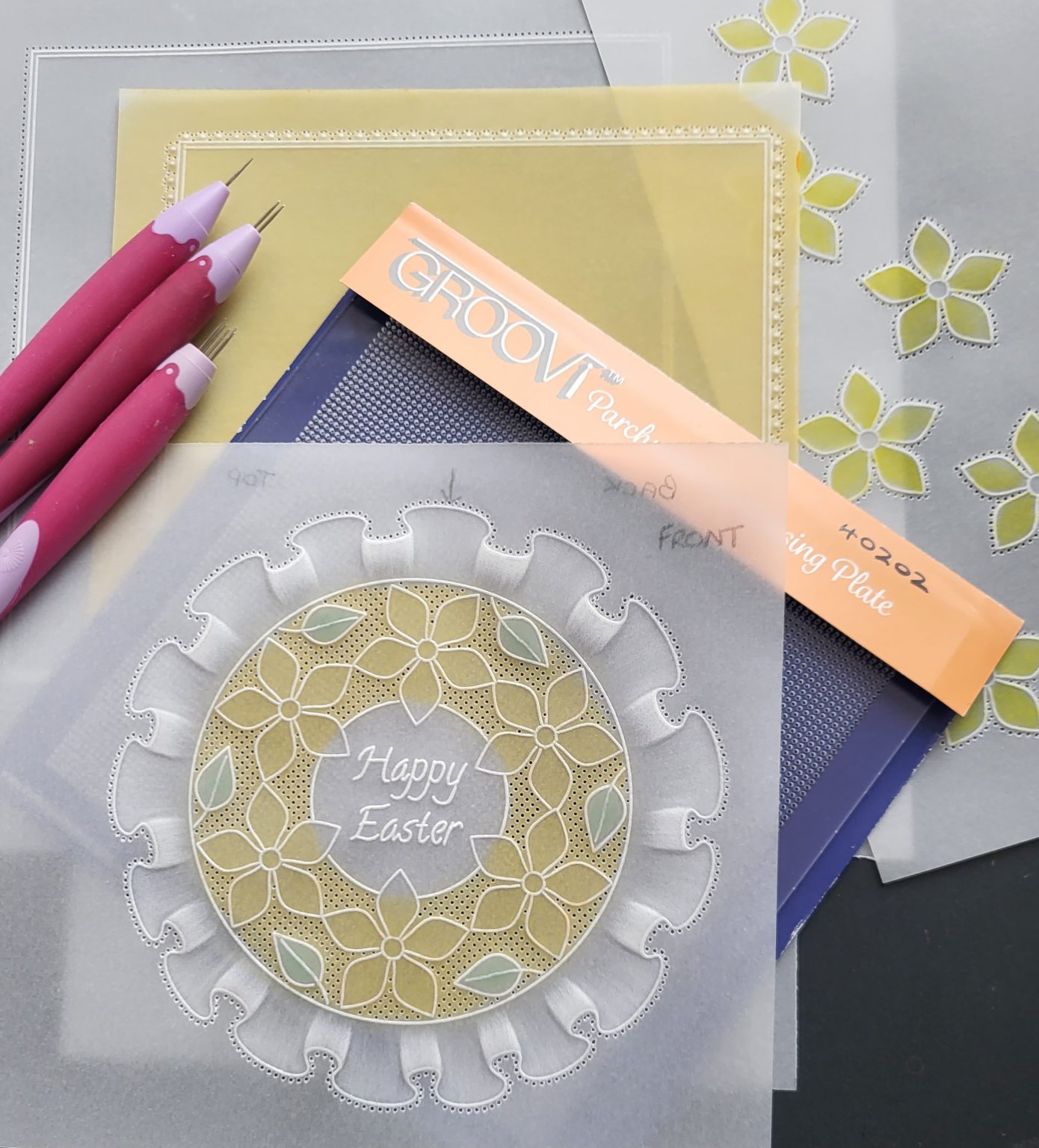 Clarity Matters Blog Tutorial How To Emboss a Frill & Apply Colour to