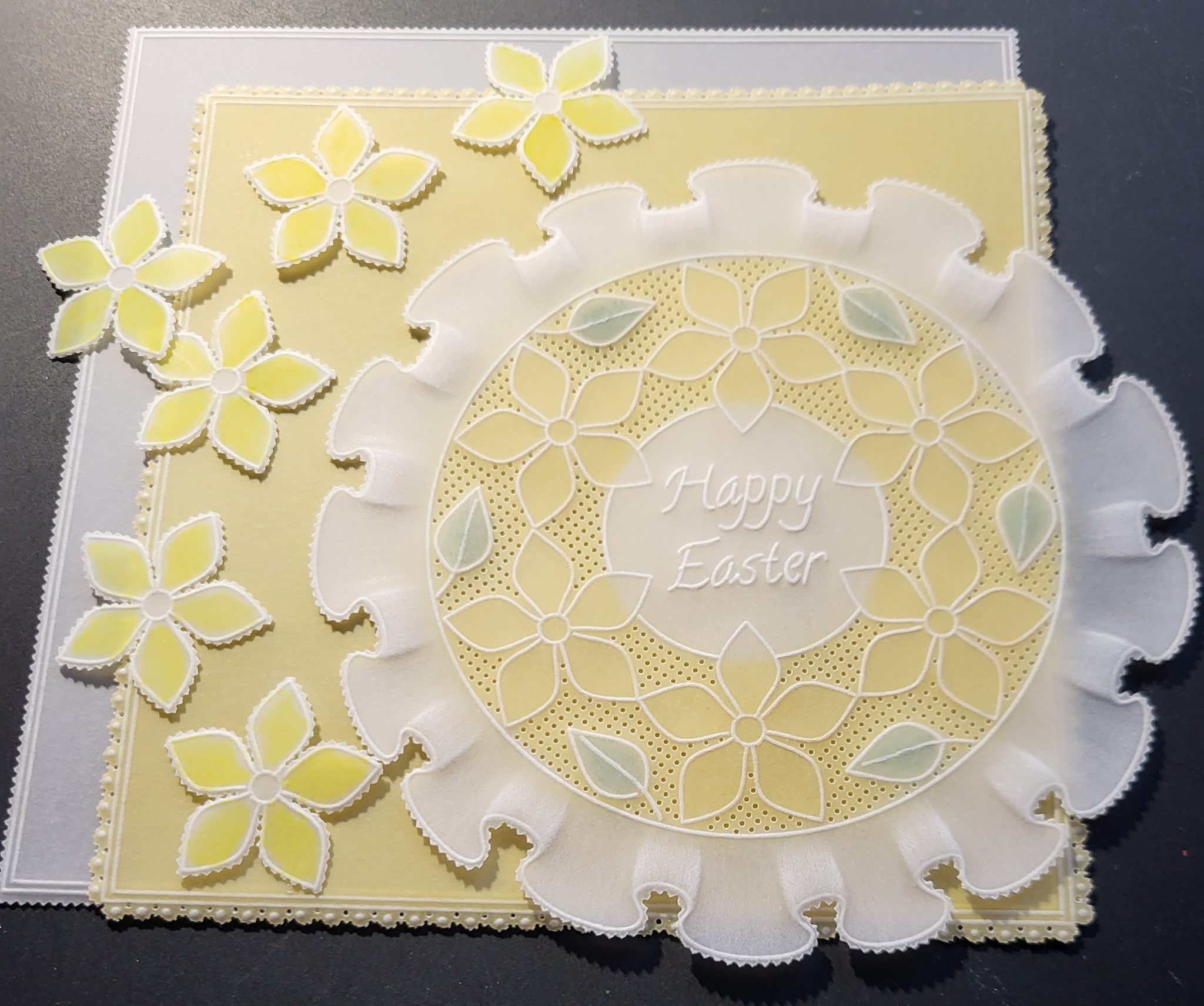 Clarity Matters Blog Tutorial How To Emboss a Frill & Apply Colour to