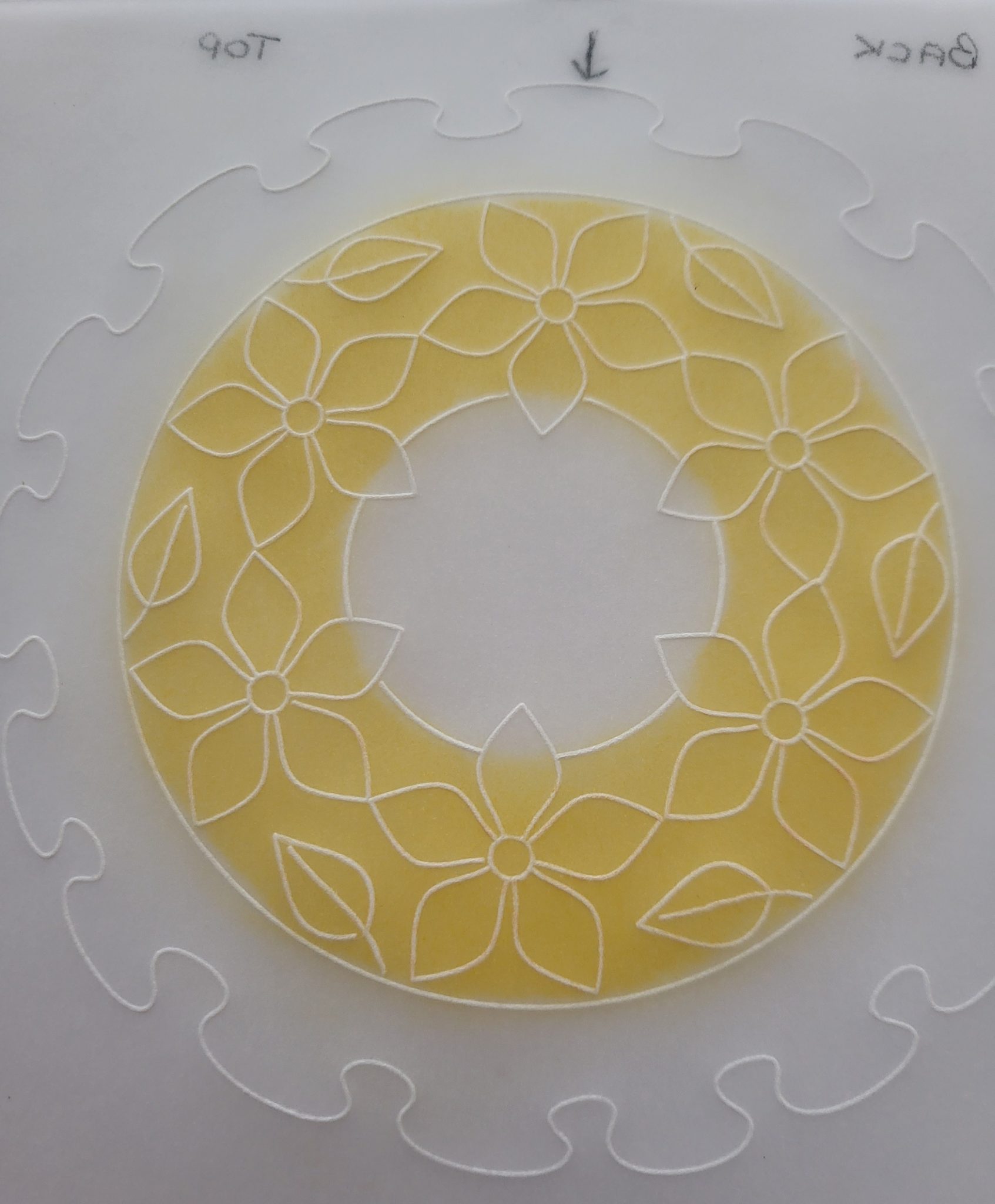 Clarity Matters Blog Tutorial How To Emboss a Frill & Apply Colour to