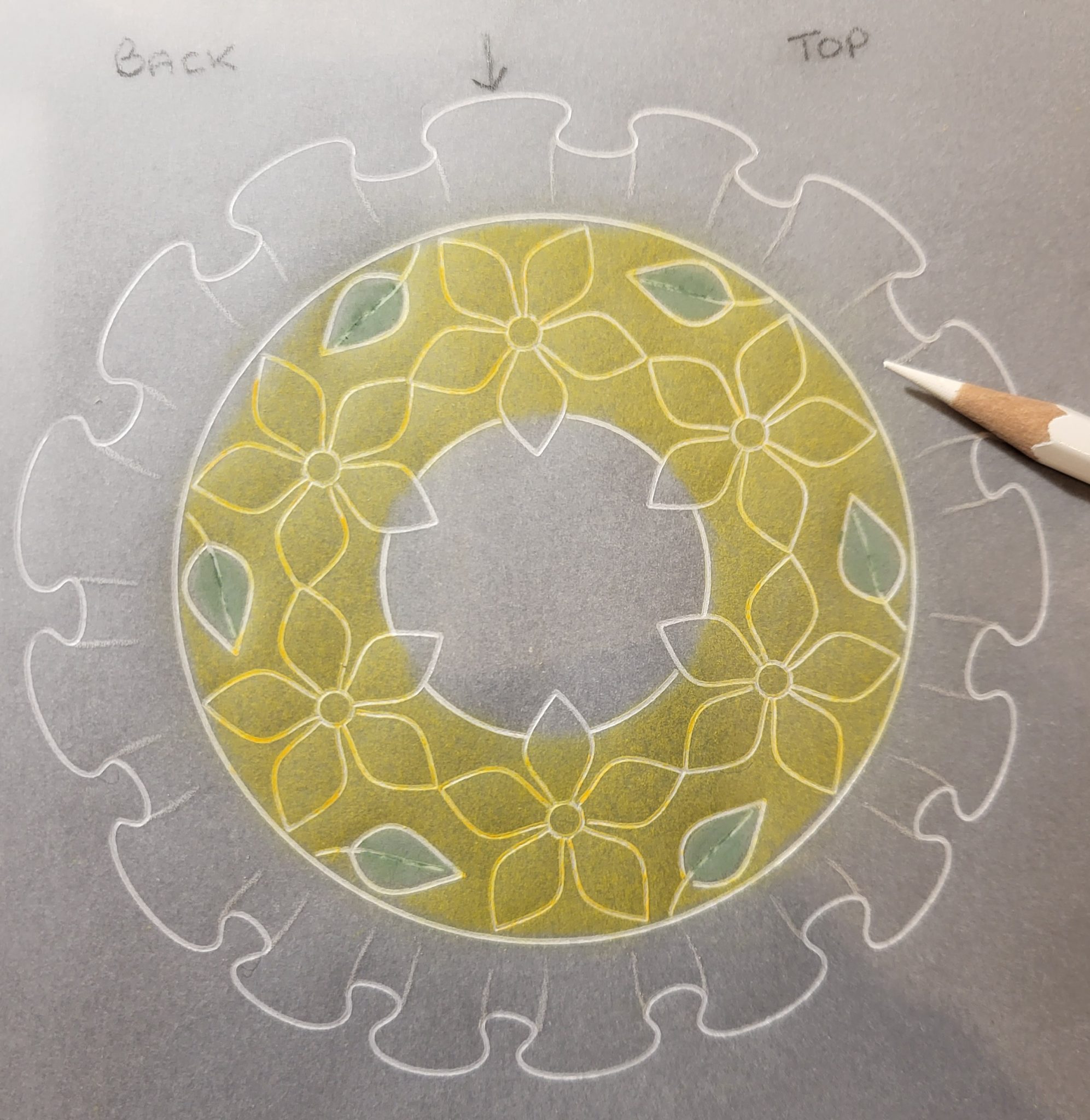 Clarity Matters Blog Tutorial How To Emboss a Frill & Apply Colour to